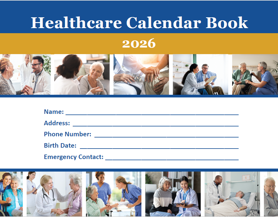🩷 Aiisit Healthcare Calendar 2026 (Bulk With No Logo, With Plastic Cover)