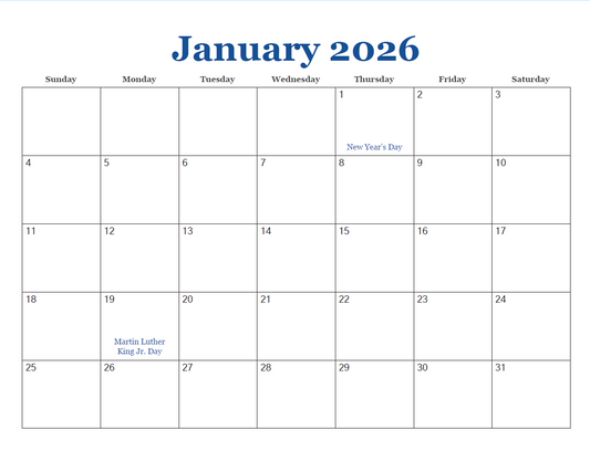 Aiisit Healthcare Calendar Book (Each)